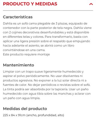 Sofá Cama Amarillo
