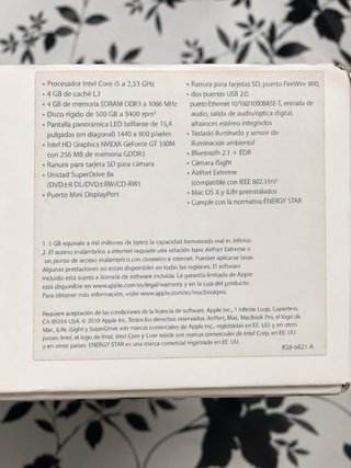 MacBook Pro 15 Apple (2010)