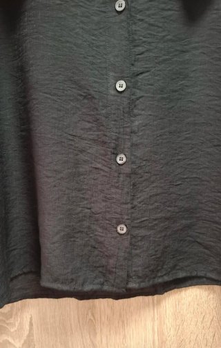 Blusa Shein Cuello Bebé Ribetes Encaje Preppy T.L