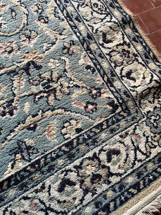 Tappeto lana vintage 170x120 beige/tea