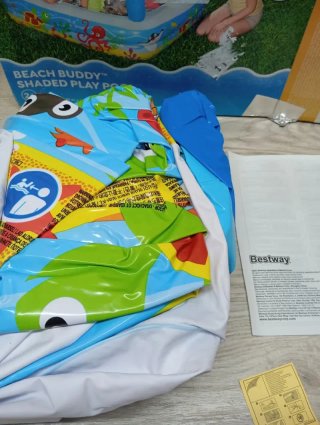 Piscina Hinchable Infantil con Parasol