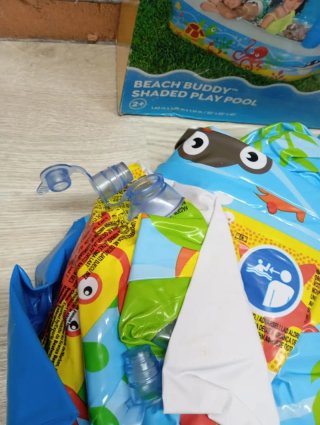 Piscina Hinchable Infantil con Parasol
