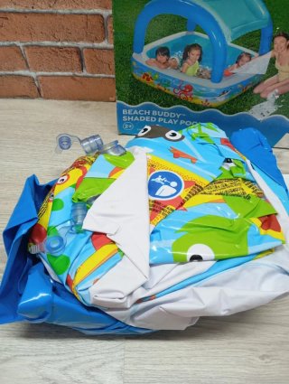 Piscina Hinchable Infantil con Parasol