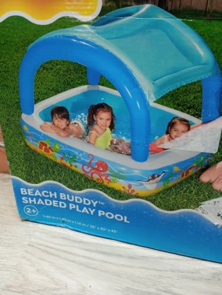 Piscina Hinchable Infantil con Parasol