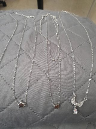 Collar corazón azul y plata