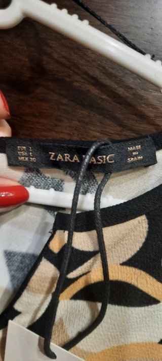 Vestido Zara estampado