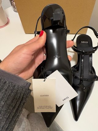 Tacones de piel nuevos MANGO