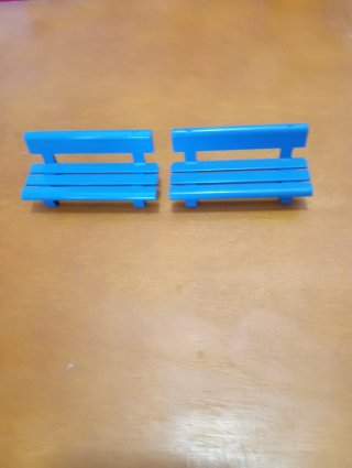 2 Bancos Azules Playmobil