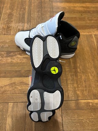 Jordan 13 Scarpe Uomo Bianco Grigio Nero