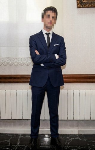 Traje Zara Azul Hombre 38/46