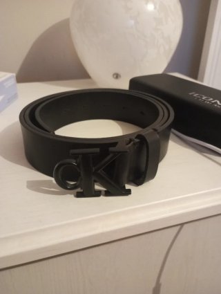Cintura Calvin Klein Nera Logo CK