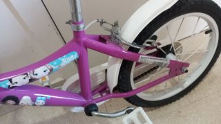 Bicicleta per Bambina Viola con Ruote da 14 Pollici