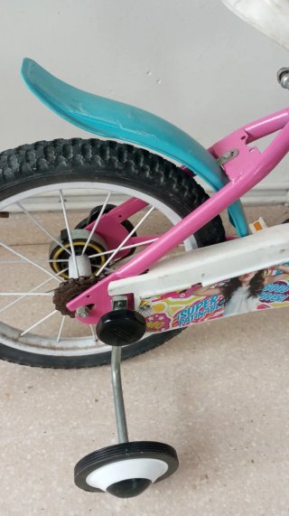 Bicicleta per Bambina Viola con Ruote da 14 Pollici