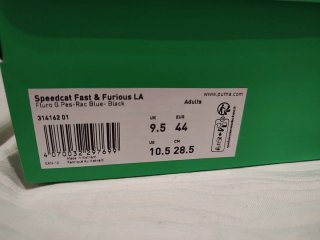 Zapatillas Puma Speedcat Fast & Furious Talla 44