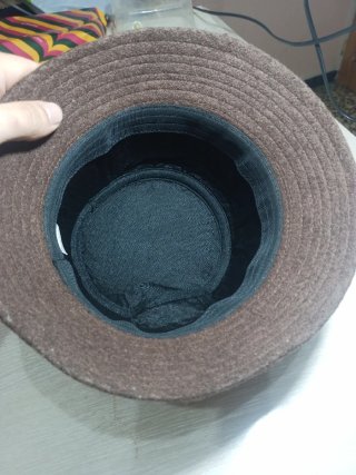 Sombrero marrón mujer con lazo