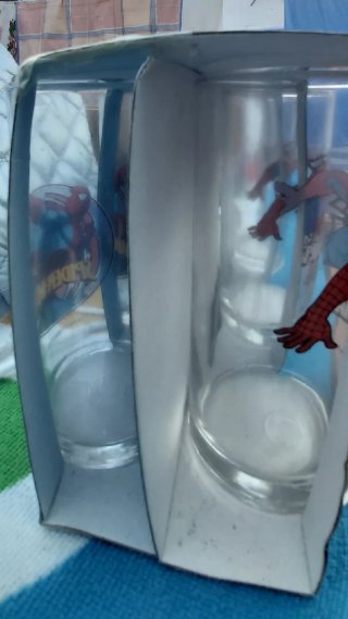 6 Vasos originales de Spiderman (Marvel)