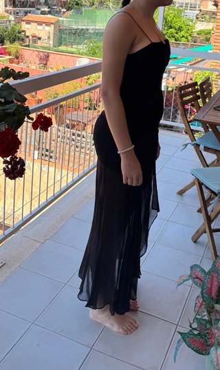 Vestido negro Zara T.M