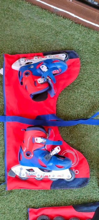 2 pares de patines ajustables Talla 30-32 y 34-36