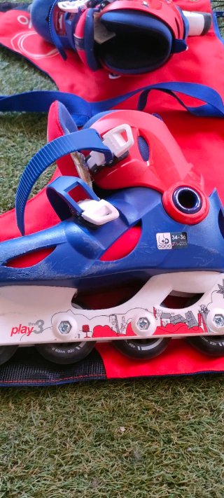 2 pares de patines ajustables Talla 30-32 y 34-36