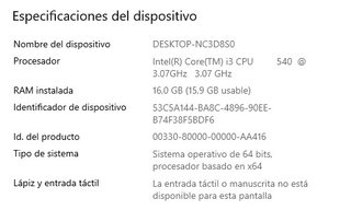 PC ASUS i3 540 + 16gb + 240SSD + 500HDD