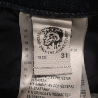 Diesel Super Slim Skinny Mujer Talle Alto