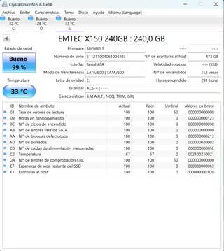 SSD 290 Horas EMTEC 240GB Power Plus 3D NAND