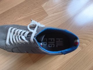 Zapatillas Tommy Hilfiger grises y azules