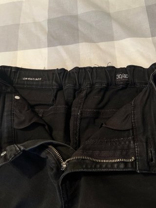 Vaqueros cortos negros