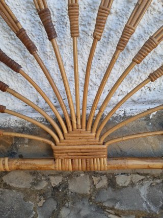 Cabeceros vintage de mimbre (2 unidades)