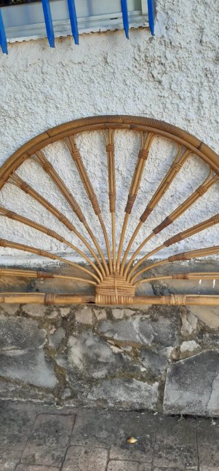 Cabeceros vintage de mimbre (2 unidades)