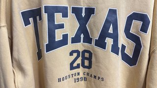 Sudadera Bershka Texas 28 Oversize Vintage