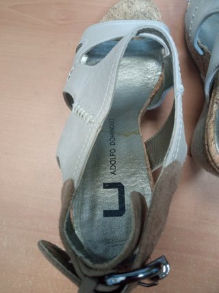Sandalias cuña Paco Rodriguez beige