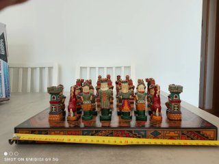 Ajedrez de colección figuras mayas