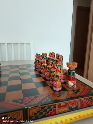 Ajedrez de colección figuras mayas