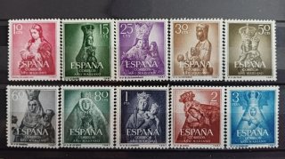 1954 Sellos España Año Mariano