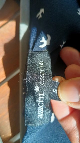 Vestido Amicci Talla S Estampado Pájaros