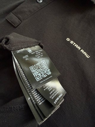 Polo G-Star RAW Negro Talla XL