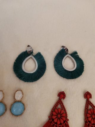 Pack 3 pares pendientes bisutería