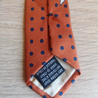 Corbata Carolina Herrera Seda Naranja Teja