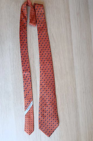 Corbata Carolina Herrera Seda Naranja Teja
