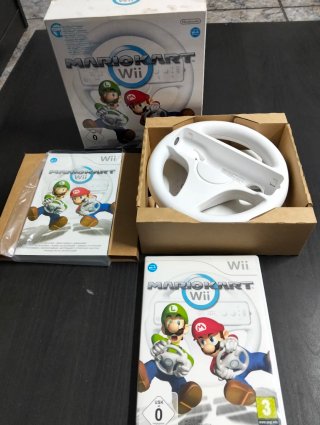 Mario Kart Wii con Wii Wheel