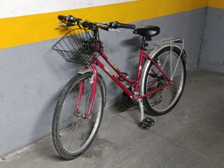 Bicicleta Paseo Mujer Roja