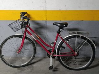 Bicicleta Paseo Mujer Roja