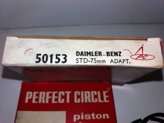 Segmentos Pistones Mercedes 170D 180D OM636 OM637