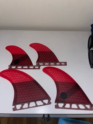 Juego Quillas Surf Quad Rojas