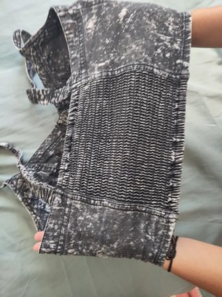 Top vaquero desgastado talla 34