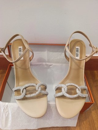 Sandalias Bibi Lou Nude con Pedrería talla 38