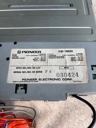 Radio Coche PIONEER KE-1900 Cassette