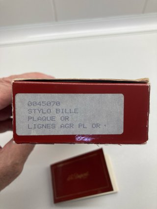 Bolígrafo Dupont Chapado en Oro