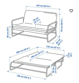 Sofá Cama / tumbona IKEA HAMMARN